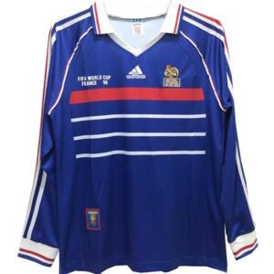 Camiseta Francia Primera Equipación 1998 Manga Larga