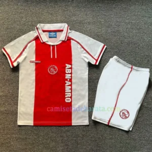 Camiseta Ajax 1ª Equipación 1998 Niños