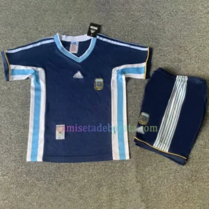 Camiseta Argentina 2ª Equipación 1998 Niños