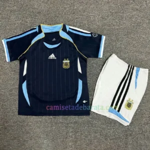 Camiseta Argentina 2ª Equipación 2006 Niños