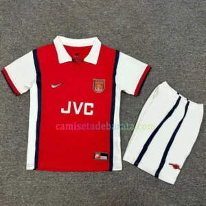 Camiseta Arsenal 1ª Equipación 1998/99 Niños