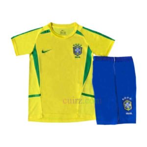 Camiseta Brasil 1ª Equipación 2002 Niños