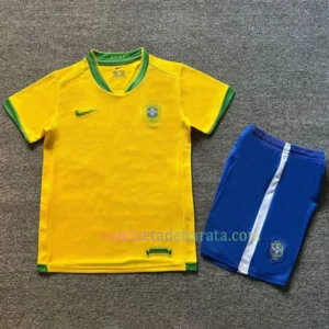Camiseta Brasil 1ª Equipación 2006 Niños