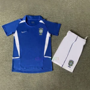 Camiseta Brasil 2ª Equipación 2002 Niños