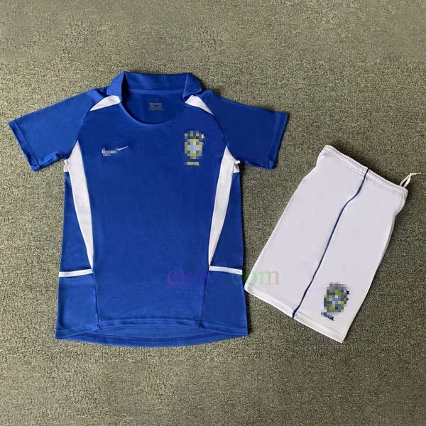 Camiseta Brasil 2ª Equipación 2002 Niños
