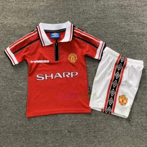 Camiseta Manchester United 1ª Equipación 1998/99 Niños