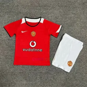 Camiseta Manchester United 1ª Equipación 2004-06 Niños