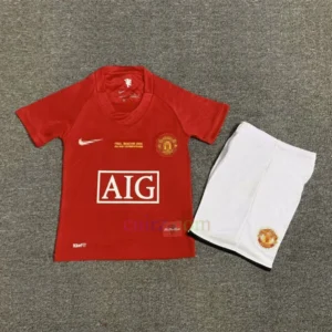 Camiseta Manchester United 1ª Equipación 2007-08 Niños