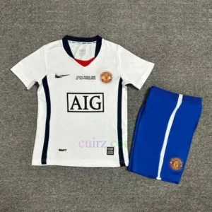 Camiseta Manchester United 2ª Equipación 2008-09 Niños