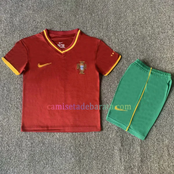 Camiseta Portugal 1ª Equipación 2000 Niños