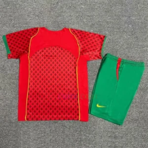 Camiseta Portugal 1ª Equipación 2004 Niños