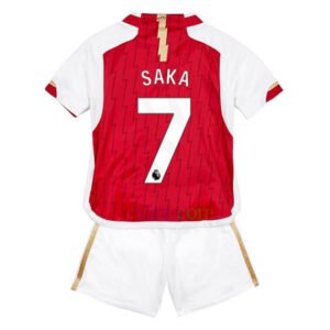 Pantalón y Camiseta Saka Arsenal 1ª Equipación 2023 2024 Niños